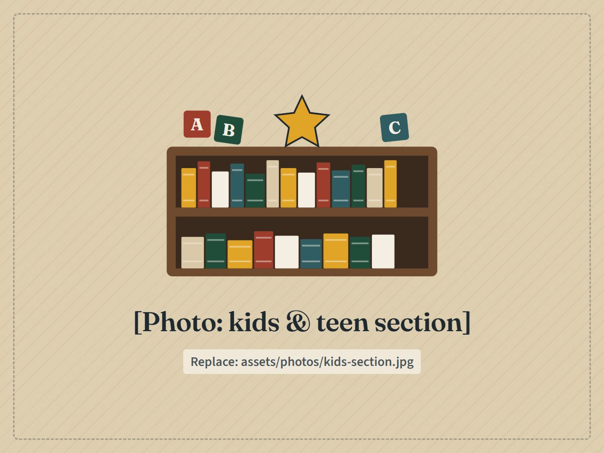 The children's and teen section at Second Look Books